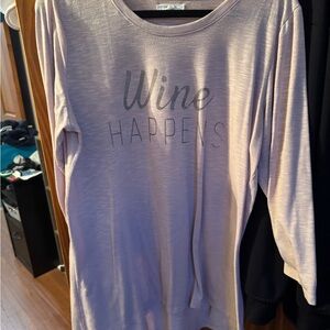 Maurices Lavender Long Sleeve Tee